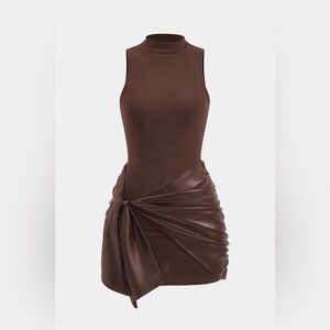 Micas Tie Front Sleeveless Mini Dress S 7-26